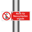 Nicht für Nassschleifen erlaubt