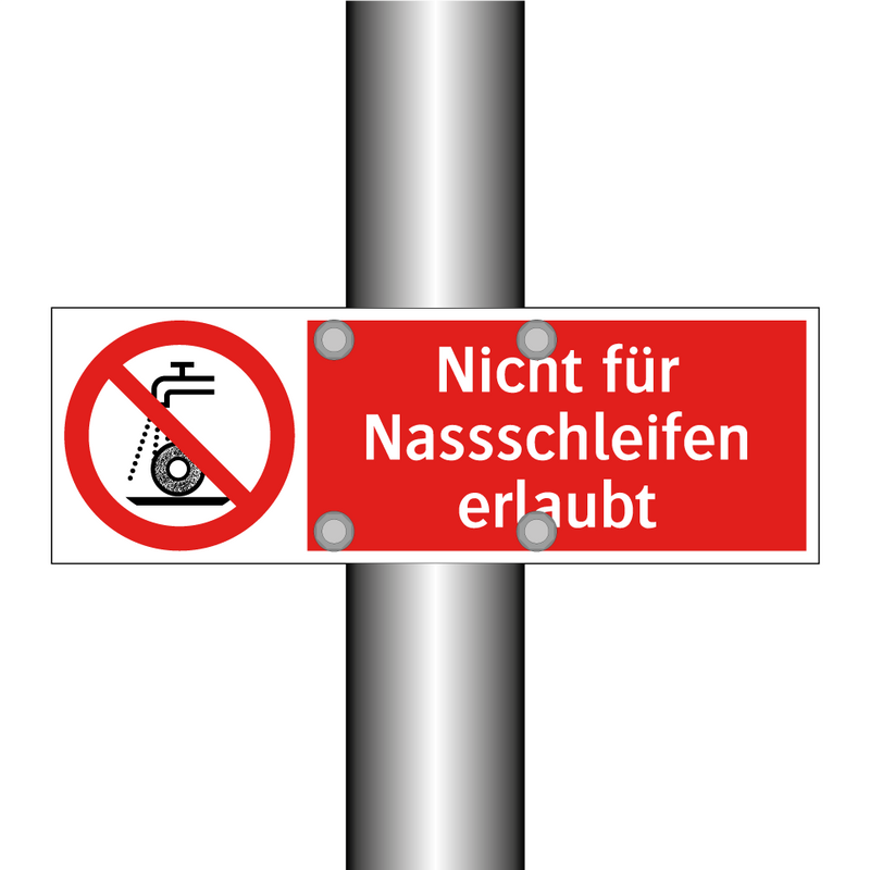 Nicht für Nassschleifen erlaubt
