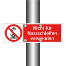 Nicht für Nassschleifen verwenden