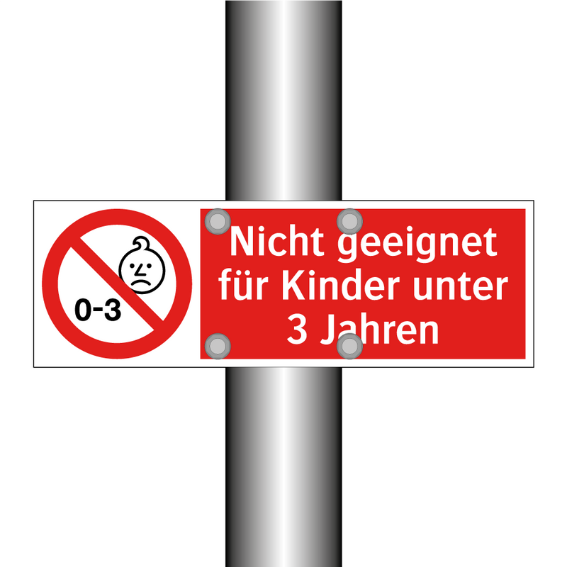 Nicht geeignet für Kinder unter 3 Jahren