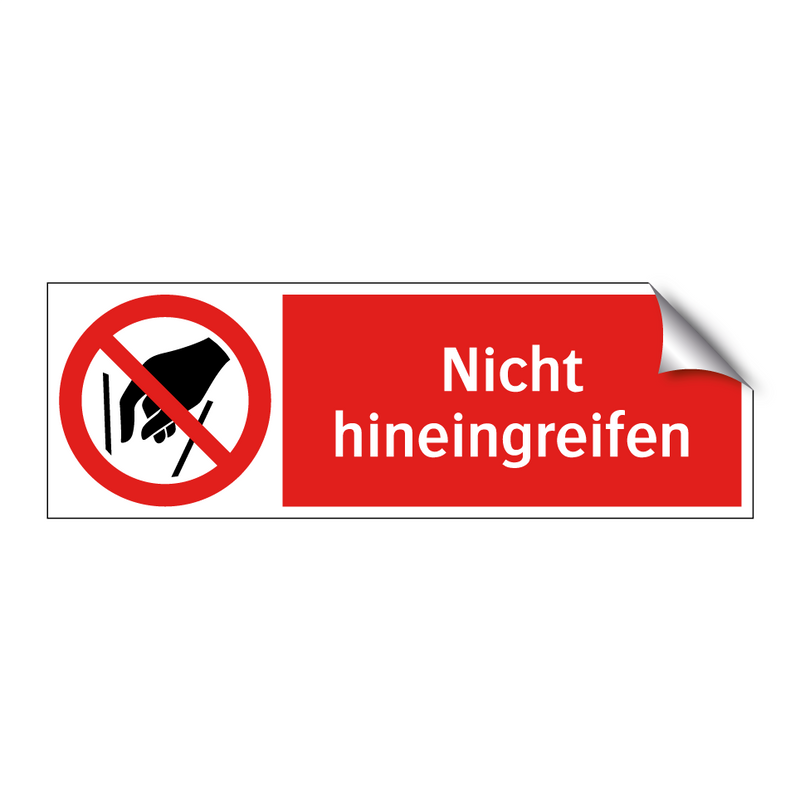 Nicht hineingreifen