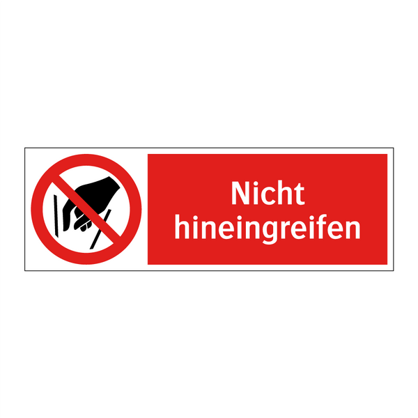 Nicht hineingreifen
