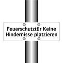Feuerschutztür Keine Hindernisse platzieren