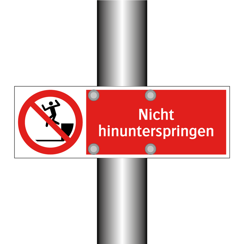 Nicht hinunterspringen