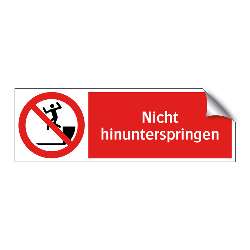 Nicht hinunterspringen