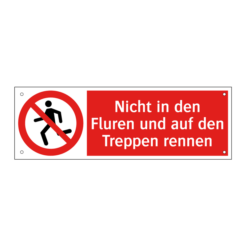 Nicht in den Fluren und auf den Treppen rennen