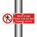 Nicht in den Fluren und auf den Treppen rennen