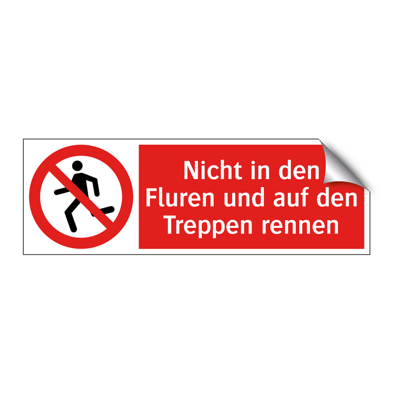 Nicht in den Fluren und auf den Treppen rennen
