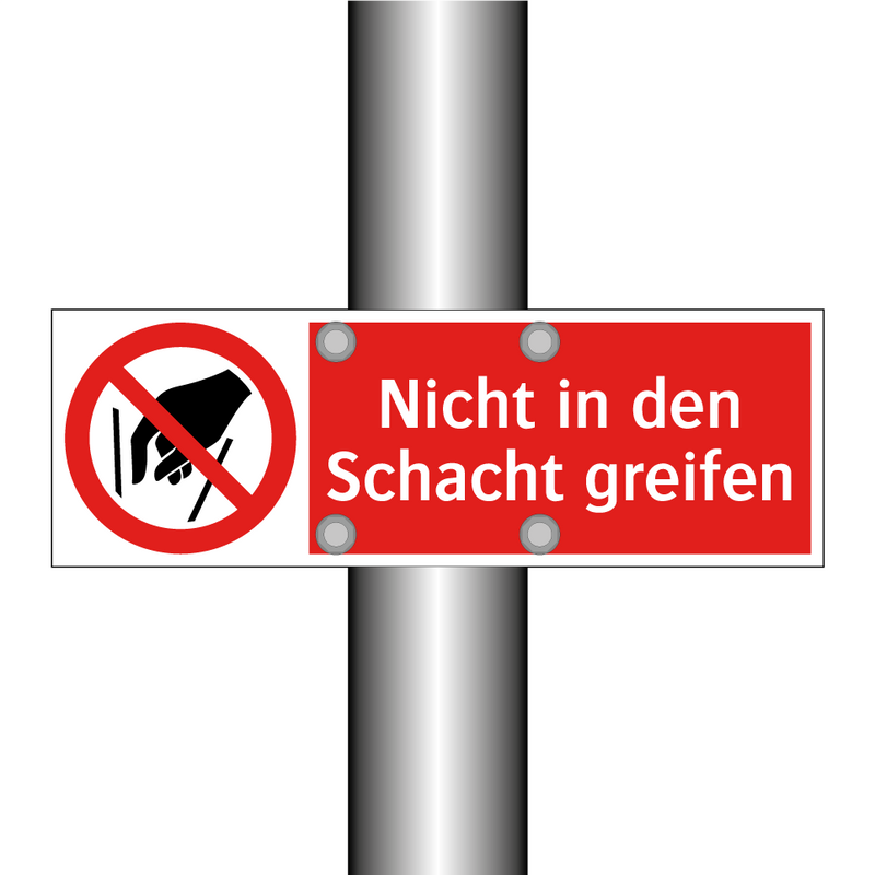 Nicht in den Schacht greifen
