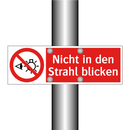 Nicht in den Strahl blicken