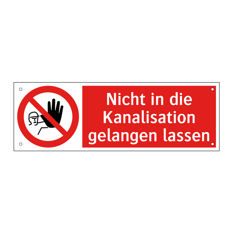 Nicht in die Kanalisation gelangen lassen