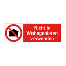 Nicht in Wohngebieten verwenden