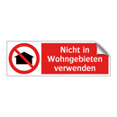 Nicht in Wohngebieten verwenden