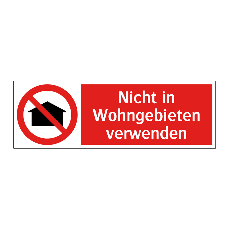 Nicht in Wohngebieten verwenden