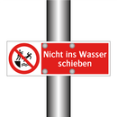 Nicht ins Wasser schieben