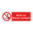 Nicht ins Wasser springen