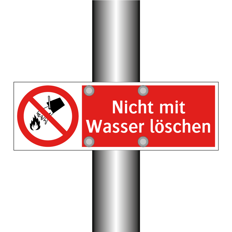 Nicht mit Wasser löschen