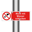 Nicht mit Wasser schlucken