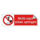 Nicht nach unten springen