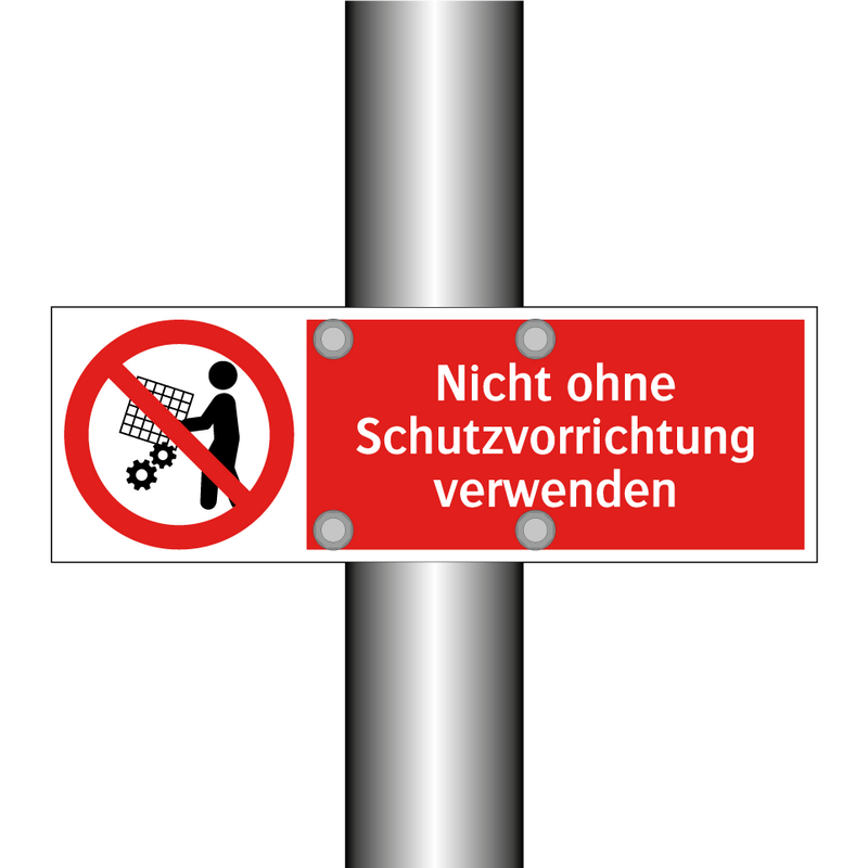 Nicht ohne Schutzvorrichtung verwenden