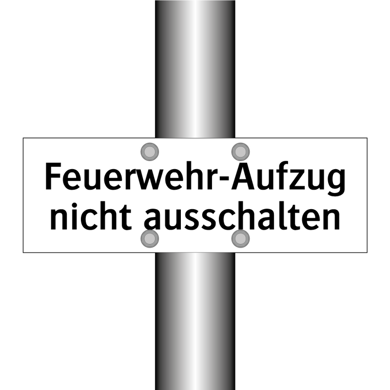 Feuerwehr-Aufzug nicht ausschalten