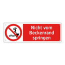 Nicht vom Beckenrand springen