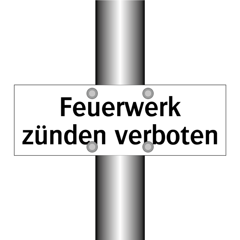 Feuerwerk zünden verboten