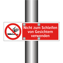 Nicht zum Schleifen von Gesichtern verwenden