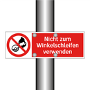 Nicht zum Winkelschleifen verwenden