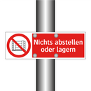 Nichts abstellen oder lagern