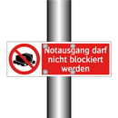 Notausgang darf nicht blockiert werden