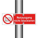 Notausgang nicht blockieren