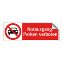 Notausgang: Parken verboten