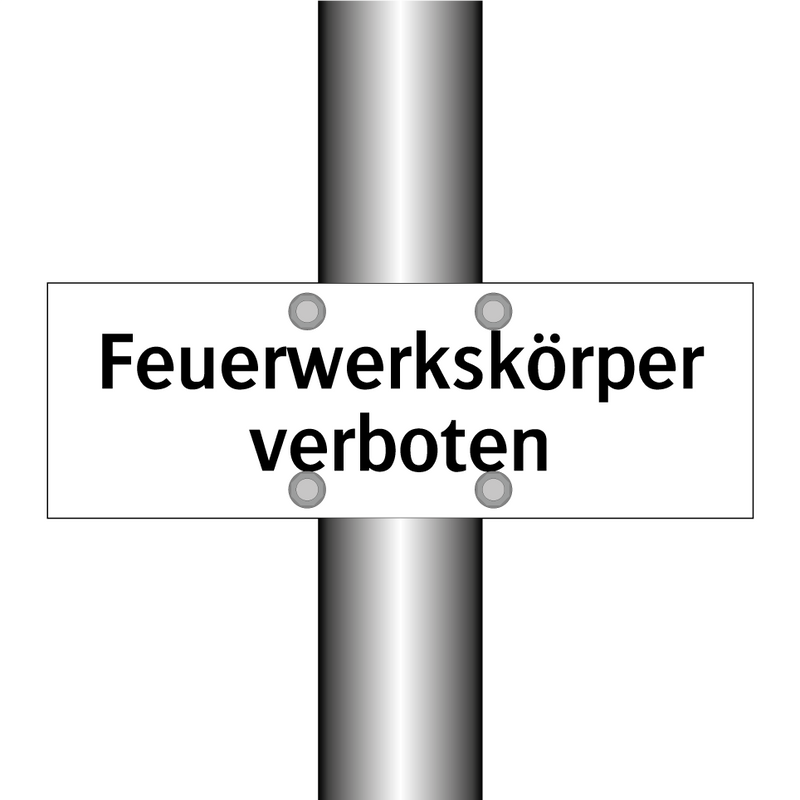 Feuerwerkskörper verboten