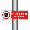Offene Schuhe verboten!
