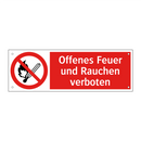 Offenes Feuer und Rauchen verboten