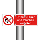 Offenes Feuer und Rauchen verboten