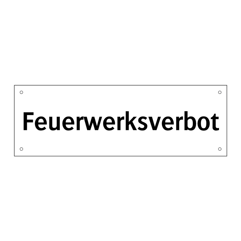 Feuerwerksverbot