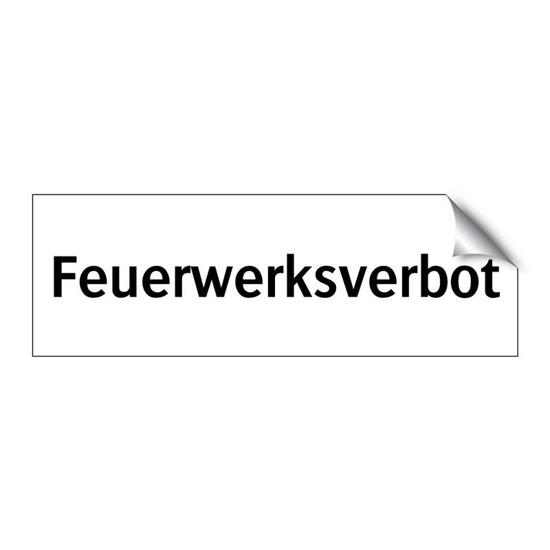 Feuerwerksverbot
