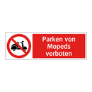 Parken von Mopeds verboten