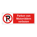 Parken von Motorrädern verboten