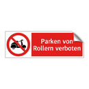 Parken von Rollern verboten