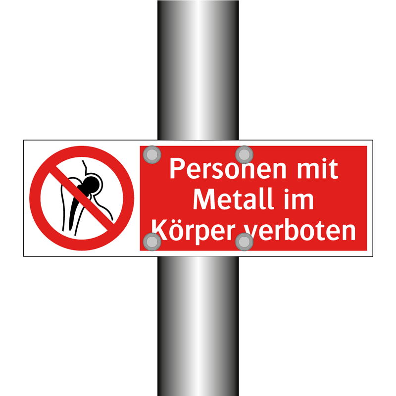 Personen mit Metall im Körper verboten