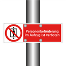Personenbeförderung im Aufzug ist verboten