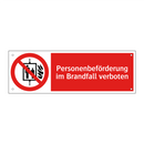 Personenbeförderung im Brandfall verboten