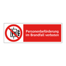 Personenbeförderung im Brandfall verboten