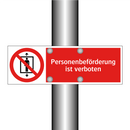 Personenbeförderung ist verboten