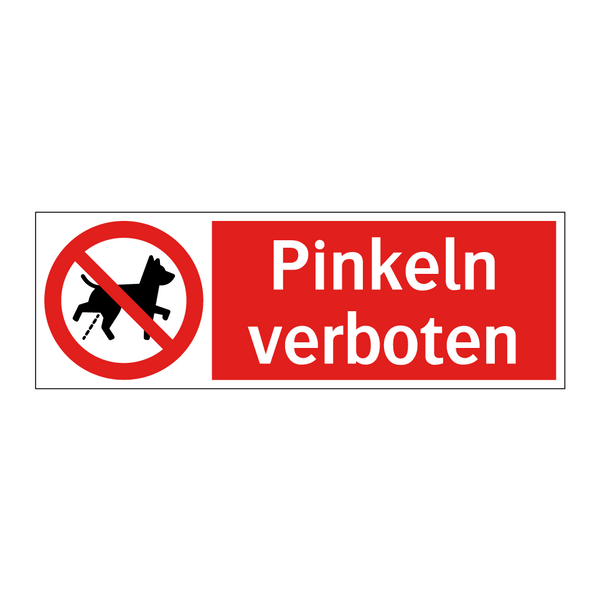 Pinkeln verboten