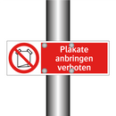 Plakate anbringen verboten