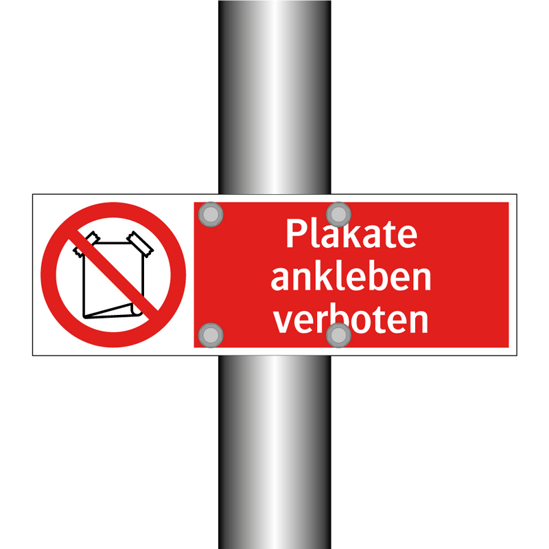 Plakate ankleben verboten